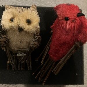 Woodlands Creatures Bristle Brush clip on Ornaments